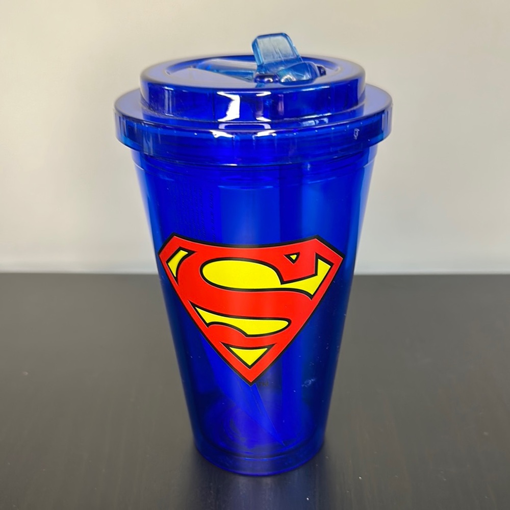 Vibrant Blue Superman Tumbler